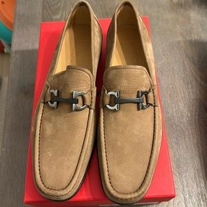 Salvatore Ferragamo Grandioso Mens cocoa brown  calf Slip On. Brand new